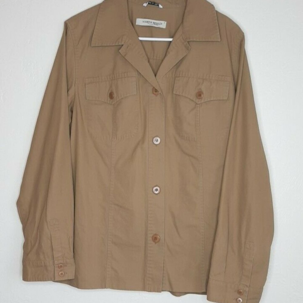 🌵MARINA RINALDI Top Tan Jacket Casacca Style